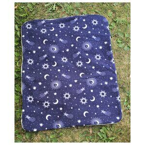 NEW! Celestial Moons Stars Pet Mat - XL - 3 Layers, Fleece Sherpa | Dog Cat Baby